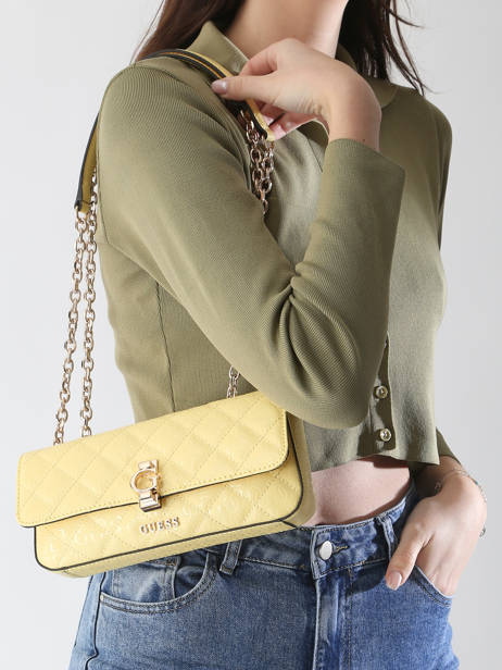 Sac BandouliÃ¨re Bessey Guess Jaune bessey GG952221 vue secondaire 1