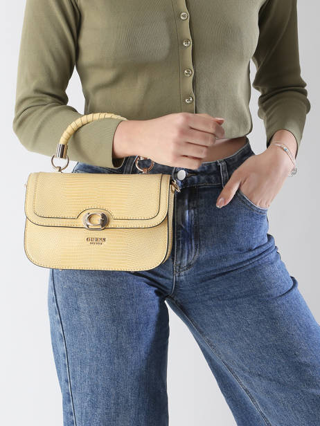 Sac BandouliÃ¨re Orlina Guess Jaune orlina KG953120 vue secondaire 1