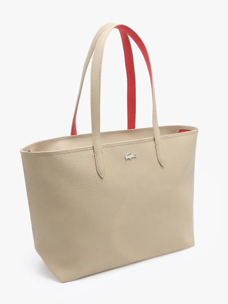 Cabas Anna Lacoste Beige anna NF4823AA vue secondaire 2