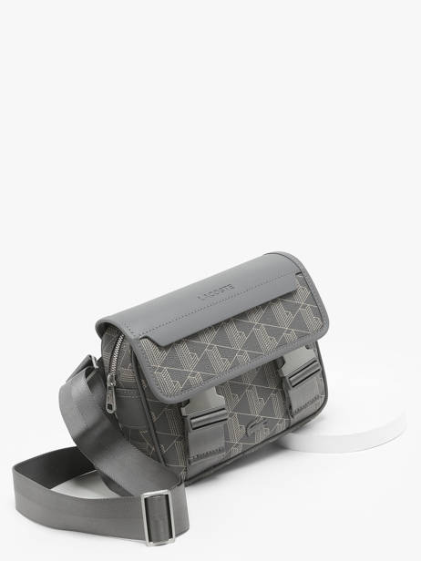 Sac BandouliÃ¨re Lacoste Gris the blend NH3787LX vue secondaire 1