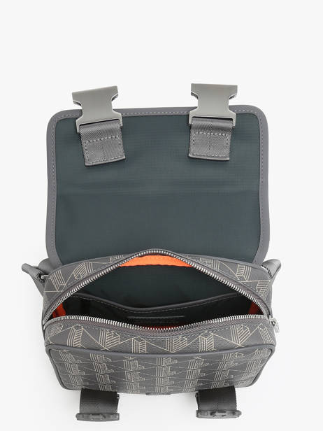 Sac BandouliÃ¨re Lacoste Gris the blend NH3787LX vue secondaire 2