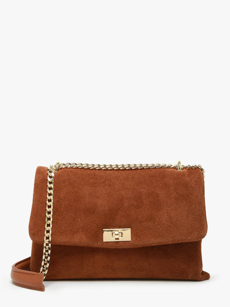 Sac Bandoulière Velvet Caviar Cuir Milano Marron velvet caviar VC24115