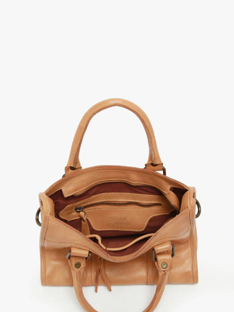 Sac BandouliÃ¨re Cow Cuir Basilic pepper Marron cow BCOW72 vue secondaire 3