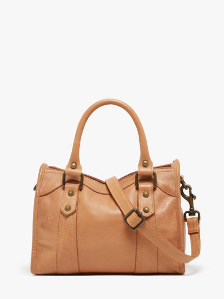 Sac BandouliÃ¨re Cow Cuir Basilic pepper Marron cow BCOW72 vue secondaire 4