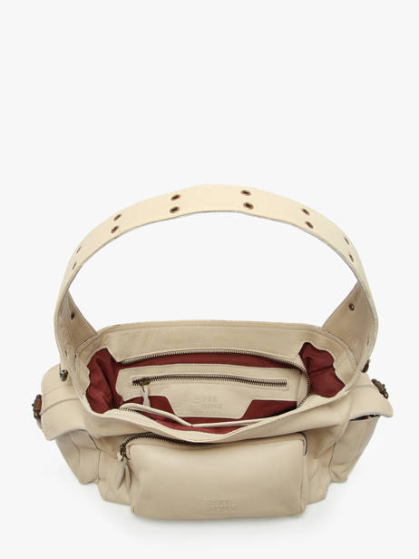 Sac Porté épaule Cargo Cuir Basilic pepper Beige cargo BCAR05 vue secondaire 3