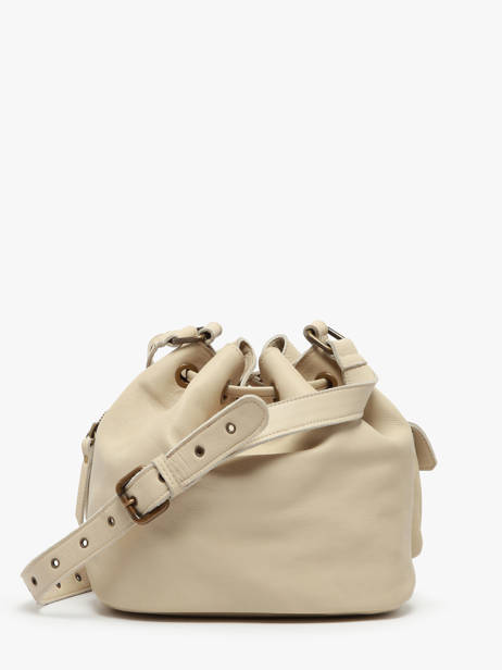 Sac Bandoulière Cargo Cuir Basilic pepper Beige cargo BCAR06 vue secondaire 4
