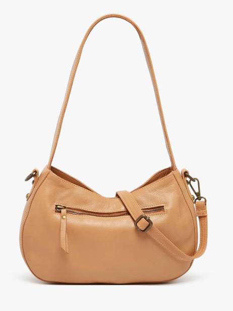 Sac PortÃ© Ã©paule Strappy Cuir Basilic pepper Marron strappy BSTR02 vue secondaire 4