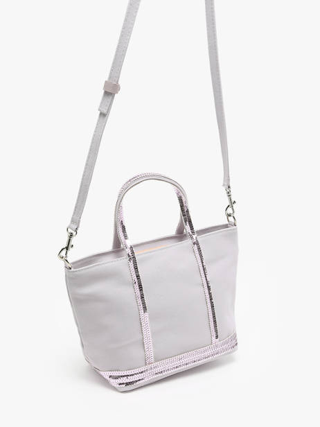 Sac BandouliÃ¨re Baby Cabas Paillettes Vanessa bruno Violet cabas 1V40410 vue secondaire 2