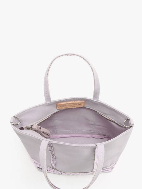 Sac BandouliÃ¨re Baby Cabas Paillettes Vanessa bruno Violet cabas 1V40410 vue secondaire 3