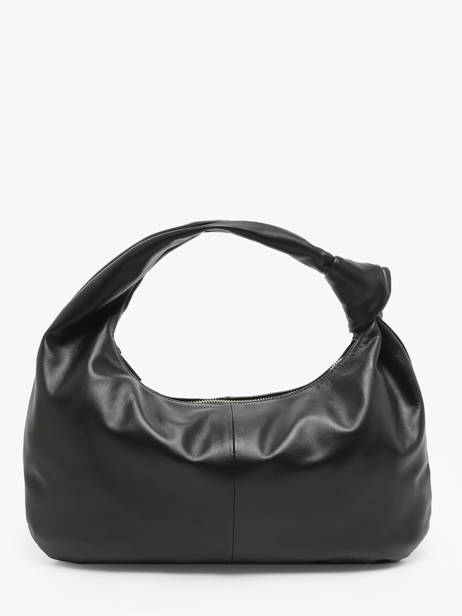 Sac PortÃ© Ã©paule Sauvage Cuir Milano Noir sauvage SA24114