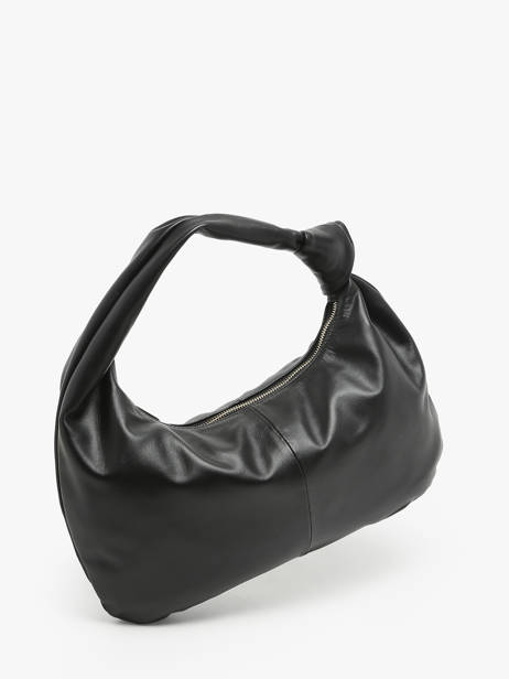 Sac PortÃ© Ã©paule Sauvage Cuir Milano Noir sauvage SA24114 vue secondaire 2