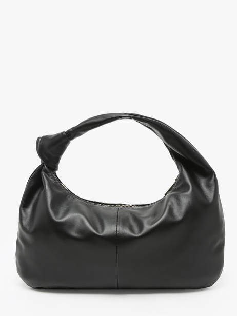 Sac PortÃ© Ã©paule Sauvage Cuir Milano Noir sauvage SA24114 vue secondaire 4