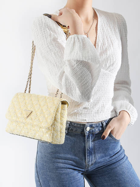 Sac BandouliÃ¨re Giully Guess Jaune giully TD874820 vue secondaire 1