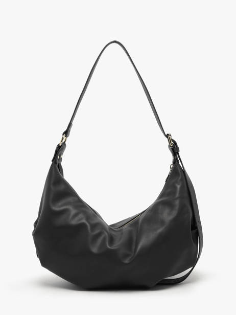 Sac Porté épaule Sauvage Cuir Milano Noir sauvage SA24111 vue secondaire 4