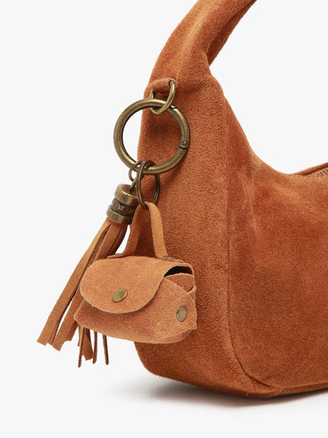 Porte-clefs Cuir Milano Marron velvet VE24112 vue secondaire 1
