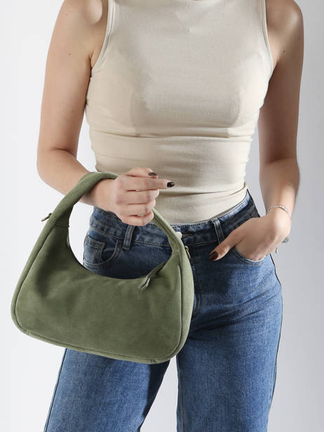 Sac à Main Velvet Cuir Milano Vert velvet VE24114 vue secondaire 1