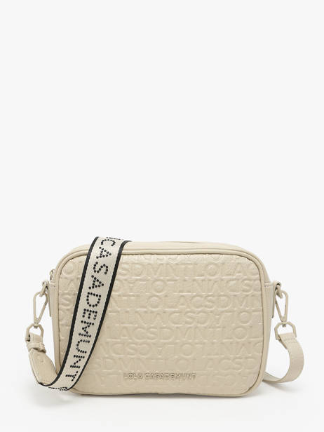 Sac BandouliÃ¨re Logo Lola casademunt Beige logo 65
