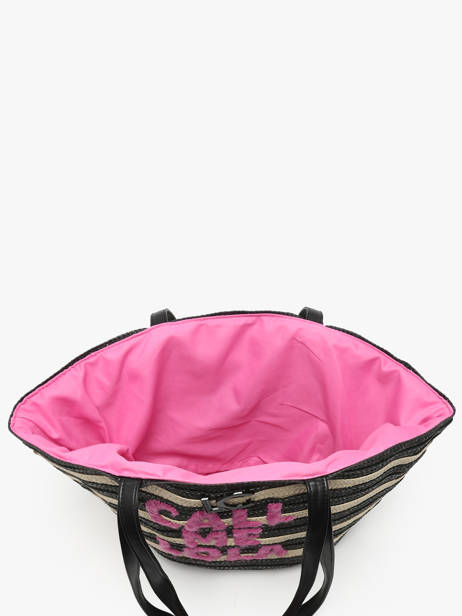 Sac PortÃ© Ã©paule Panier Paille Lola casademunt Noir panier 92 vue secondaire 3