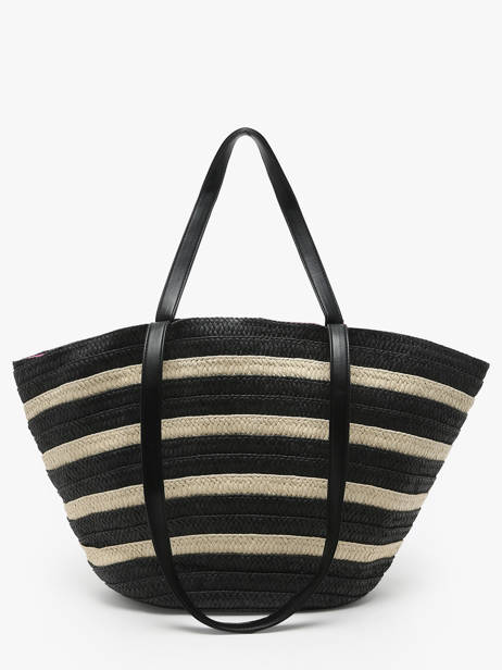 Sac PortÃ© Ã©paule Panier Paille Lola casademunt Noir panier 92 vue secondaire 4