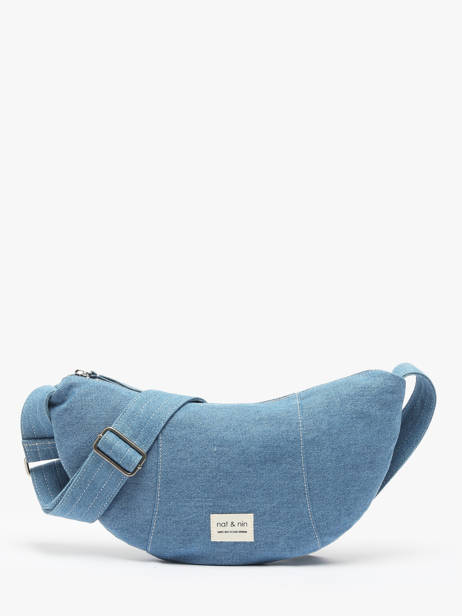 Sac BandouliÃ¨re Denim Coton Nat et nin Bleu denim DE