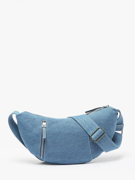 Sac BandouliÃ¨re Denim Coton Nat et nin Bleu denim DE vue secondaire 4
