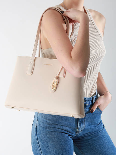 Sac Porté épaule Saffiano David jones Rose saffiano CM7468 vue secondaire 1