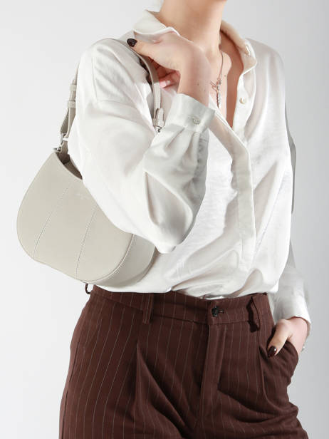 Sac BandouliÃ¨re Juliette Cuir Le tanneur Gris juliette TJET1050 vue secondaire 1