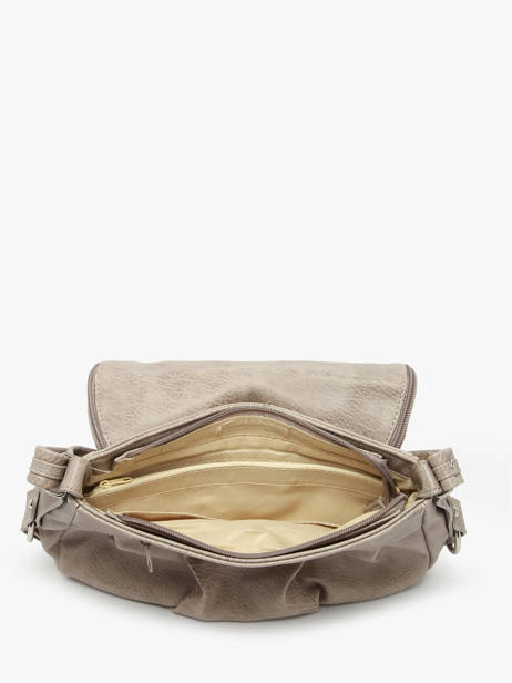 Sac BandouliÃ¨re Basic Miniprix Beige basic P116 vue secondaire 2