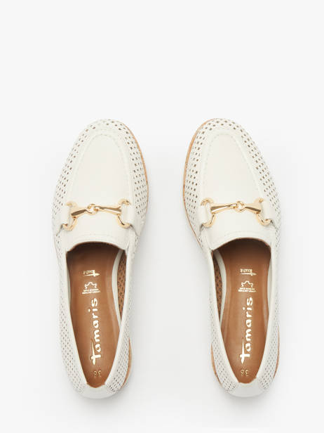 Mocassins En Cuir Tamaris Blanc women 44 vue secondaire 4