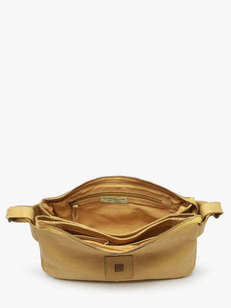 Sac Bandoulière Heritage Cuir Biba Jaune heritage BT18 vue secondaire 3