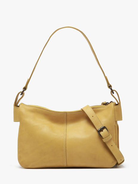 Sac Bandoulière Heritage Cuir Biba Jaune heritage BT18 vue secondaire 4
