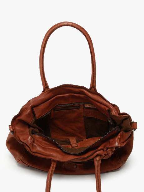 Sac PortÃ© Ã©paule Heritage Cuir Biba Marron heritage BT26 vue secondaire 3