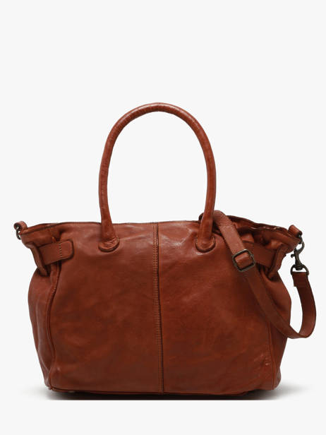 Sac PortÃ© Ã©paule Heritage Cuir Biba Marron heritage BT26 vue secondaire 4