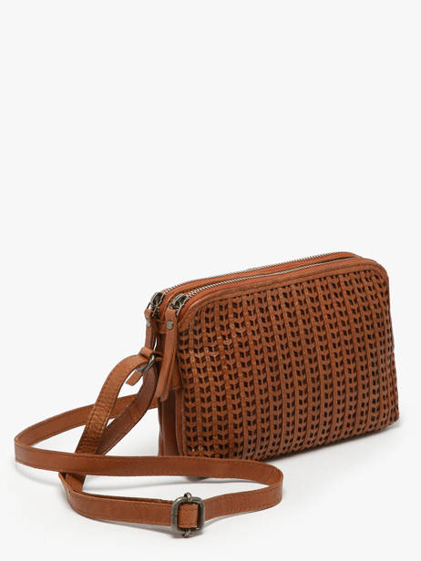 Sac BandouliÃ¨re Heritage Cuir Biba Marron heritage MOA3L vue secondaire 2