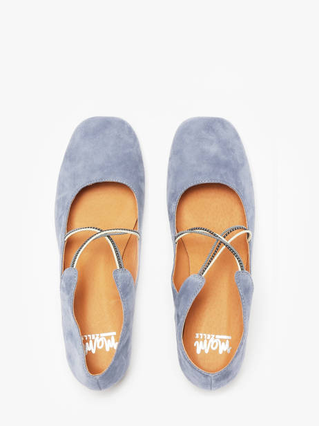 Ballerines Anima En Cuir Mam'zelle Bleu women CSGAN25 vue secondaire 4