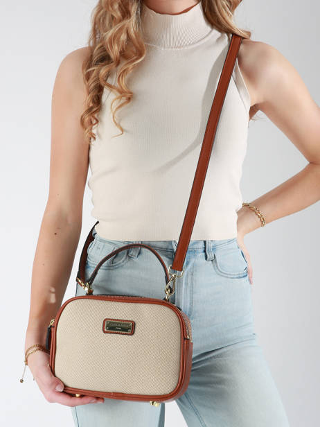 Sac BandouliÃ¨re Ines Ted lapidus Marron ines TLTT7791 vue secondaire 1
