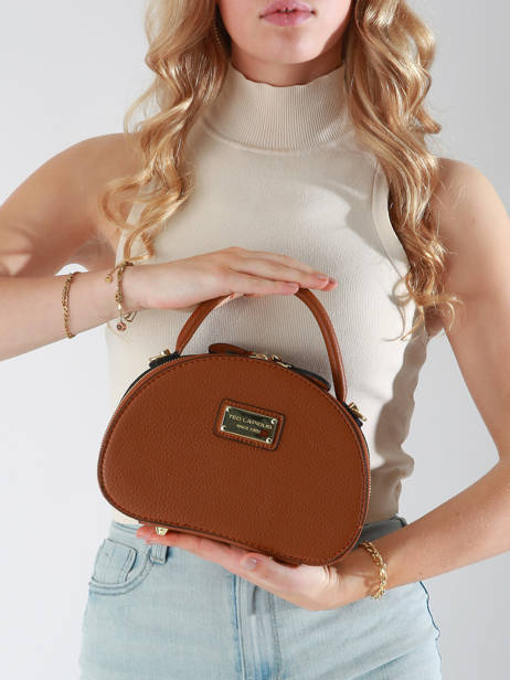 Sac Bandoulière Isadora Ted lapidus Marron isadora TLRR2141 vue secondaire 1