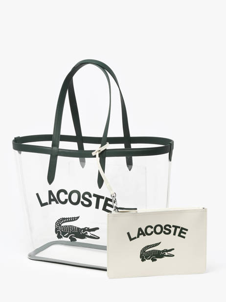 Cabas Anna Season Polyester Lacoste Blanc anna season NF4930AS vue secondaire 2