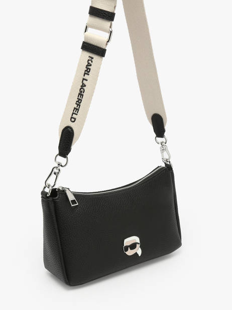 Sac PortÃ© Ã©paule K Ikon Polyurethane Karl lagerfeld Noir k ikon A2W30106 vue secondaire 2