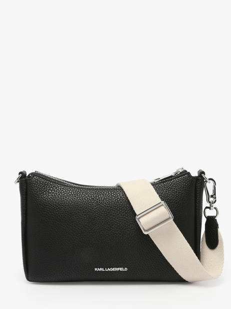 Sac PortÃ© Ã©paule K Ikon Polyurethane Karl lagerfeld Noir k ikon A2W30106 vue secondaire 4