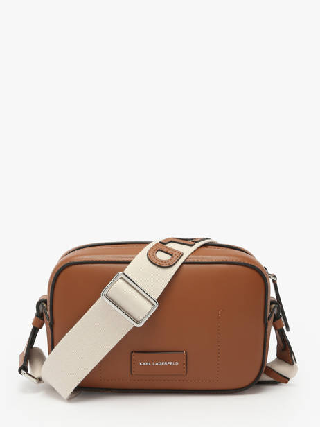 Sac BandouliÃ¨re K Circle Cuir Karl lagerfeld Marron k circle A1W30024 vue secondaire 4