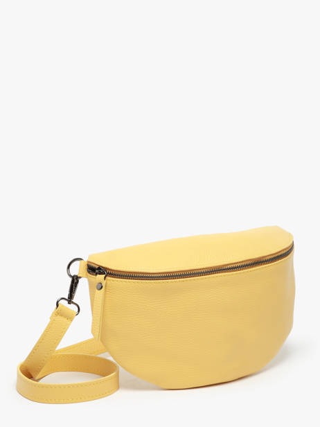 Sac Banane Caviar Cuir Milano Jaune caviar CA21123 vue secondaire 2