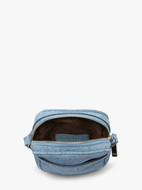 Sac BandouliÃ¨re Denim Cuir Nathan baume Bleu denim D vue secondaire 3
