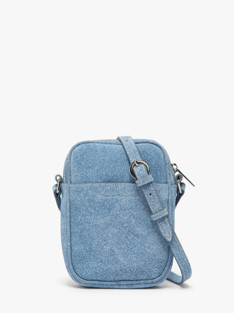 Sac BandouliÃ¨re Denim Cuir Nathan baume Bleu denim D vue secondaire 4