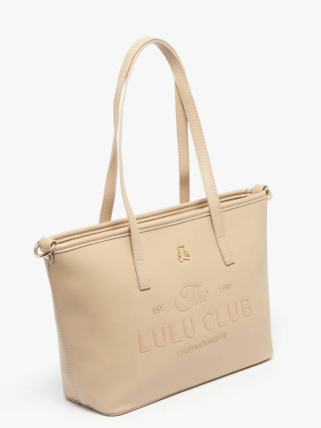 Sac PortÃ© Ã©paule Logo Lulu castagnette Rose logo YZEURE vue secondaire 2