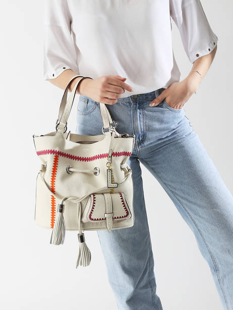 Sac Seau Premier Flirt Cuir Lancel Blanc premier flirt A13387 vue secondaire 1