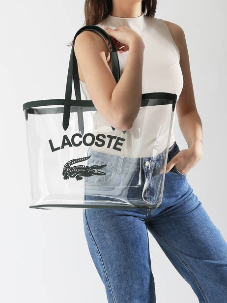 Cabas Anna Season Polyester Lacoste Blanc anna season NF4930AS vue secondaire 1
