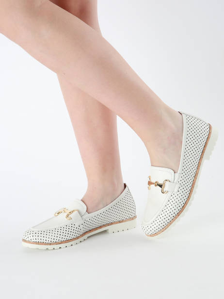 Mocassins En Cuir Tamaris Blanc women 44 vue secondaire 1