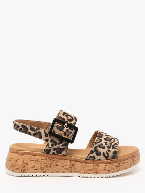 Sandales En Cuir Gabor Beige women 90
