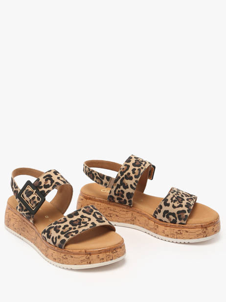 Sandales En Cuir Gabor Beige women 90 vue secondaire 1